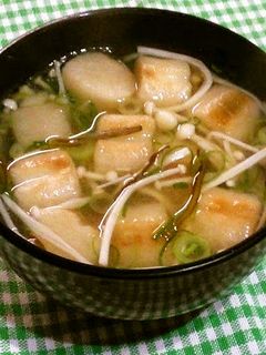 がごめ昆布 と お麩のみそ汁-レシピのメイン写真