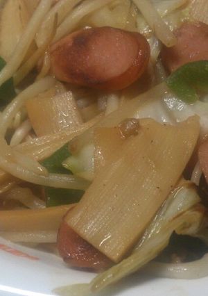 メンマ野菜炒め(ｳｴｲﾊﾟｰ版)-レシピのメイン写真