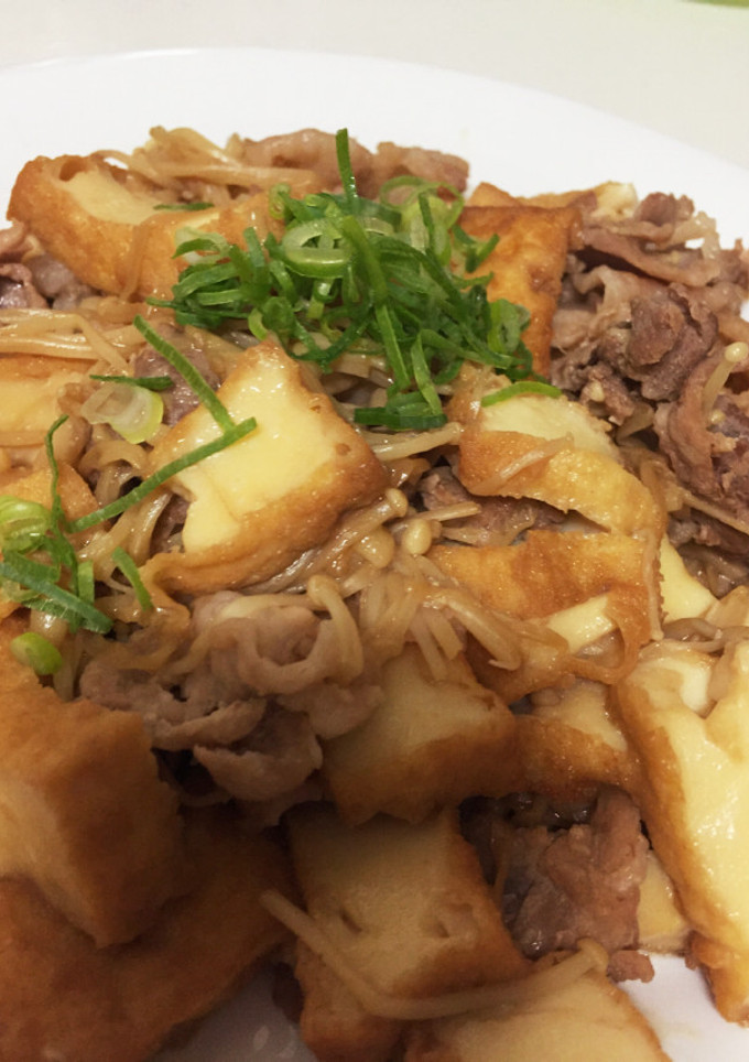 バリ美味！節約 ！豚肉と厚揚の甘辛煮-レシピのメイン写真