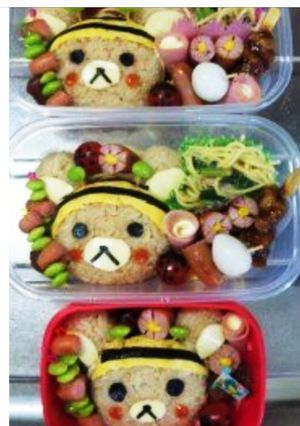 リラックマ♡キャラ弁♡ミツバチ♡着ぐるみ-レシピのメイン写真