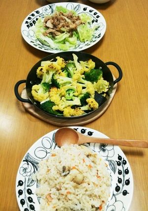 ブロッコリーとカリフラワーのグリル。-レシピのメイン写真