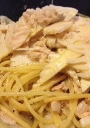 簡単！美味しい☆たけのことツナのパスタ-レシピのメイン写真