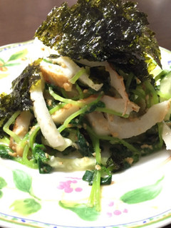 豆苗ときゅうりとちくわのサラダ-レシピのメイン写真