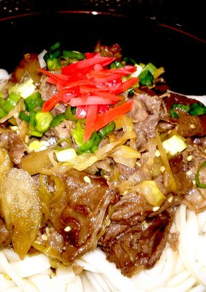 コラボ）牛丼×うどん＝牛う丼(^^♪-レシピのメイン写真