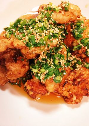 旨いなぁ〜♫柔らか鶏むね肉の油淋鶏風-レシピのメイン写真