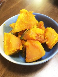 レンジで楽チンかぼちゃの煮物-レシピのメイン写真