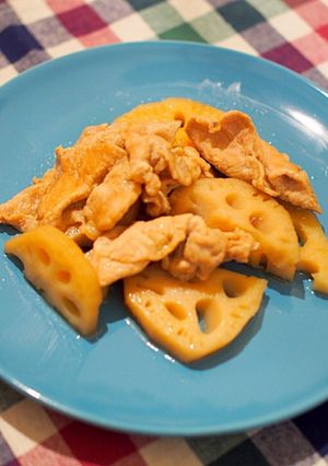 豚肉とレンコンの辛子煮-レシピのメイン写真