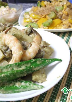 グリーンカレー＆筍ライス|たけのこレシピ-レシピのメイン写真