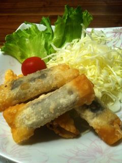 簡単⁂長芋の餃子の皮でおくるみ揚げ-レシピのメイン写真