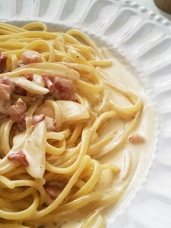 絶品!パンチェッタのクリームパスタ☆-レシピのメイン写真