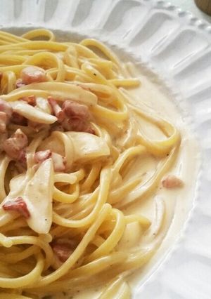 絶品！パンチェッタのクリームパスタ☆-レシピのメイン写真