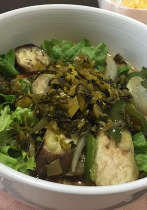 野菜たっぷりのせの高菜ラーメン-レシピのメイン写真