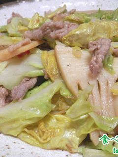筍と春キャベツのオイスター炒め♪-レシピのメイン写真