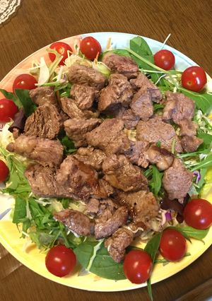 簡単☆焼肉サラダ❁大皿でパーティにも♪-レシピのメイン写真
