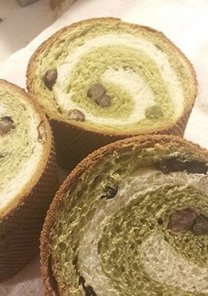 抹茶とかの子豆のパン-レシピのメイン写真