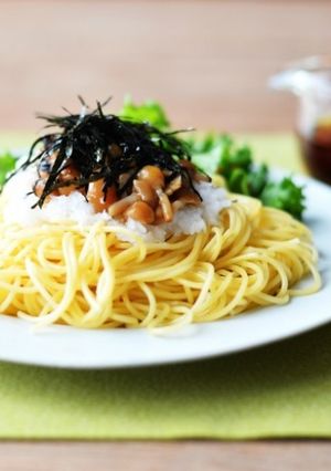 なめことおろしのさっぱりパスタ-レシピのメイン写真