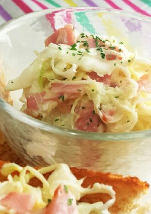 朝トーストに♡ベーコンとキャベツのサラダ-レシピのメイン写真