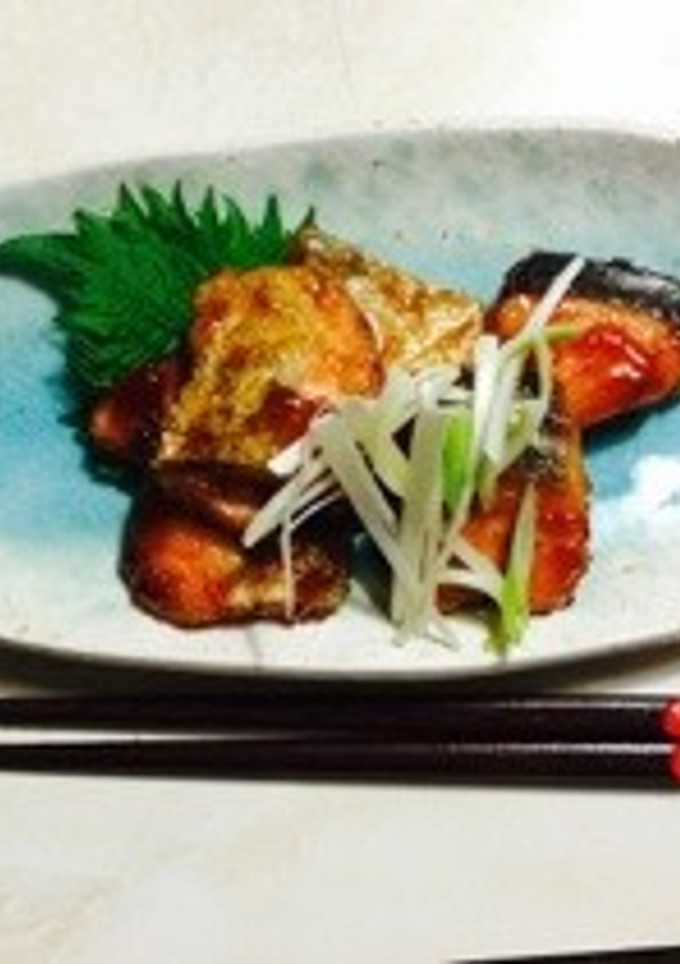 鮭のすき焼き風照り焼き-レシピのメイン写真