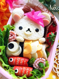 キャラ弁♡鯉のぼりとコリラのこどもの日-レシピのメイン写真