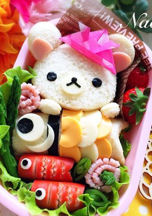 キャラ弁♡鯉のぼりとコリラのこどもの日-レシピのメイン写真