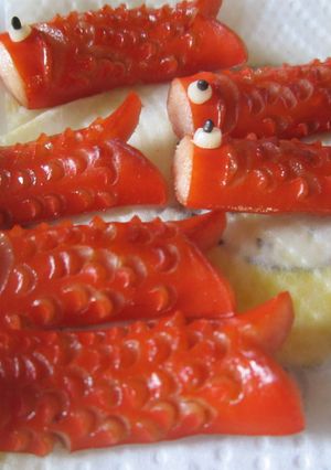 お弁当にも♪　ウィンナーのこいのぼり-レシピのメイン写真