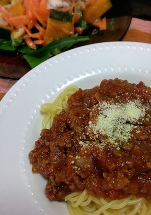 簡単!!絶品ミートソースパスタ-レシピのメイン写真