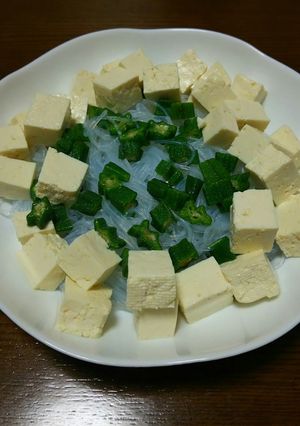 オクラと豆腐のねばねばサラダ-レシピのメイン写真