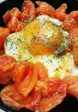簡単!!とろたまトマト丼-レシピのメイン写真