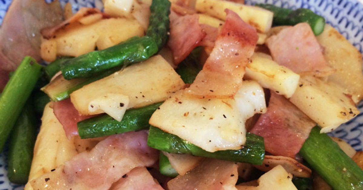 たけのこのガーリック炒め by みちえるん 【クックパッド】 簡単