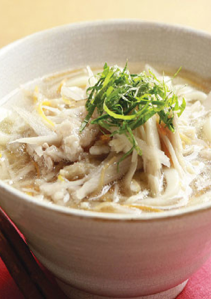 きのこと細切り野菜の梅風味うどん-レシピのメイン写真