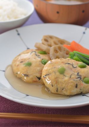 豆腐ハンバーグ　オイスター風味あんかけ-レシピのメイン写真