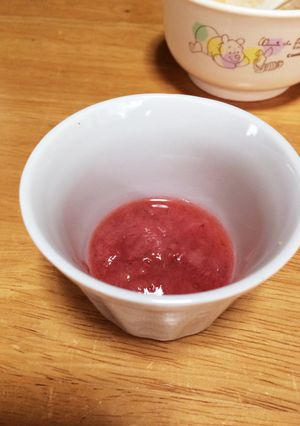 離乳食ゴックン期のイチゴバナナ-レシピのメイン写真