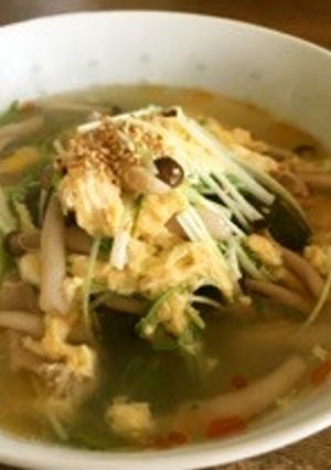わかめたっぷり中華スープごはん-レシピのメイン写真