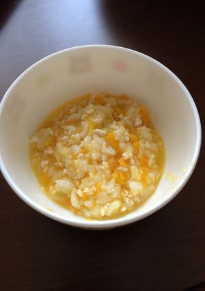 離乳食中期〜南瓜•キャベツ•ササミお粥〜-レシピのメイン写真