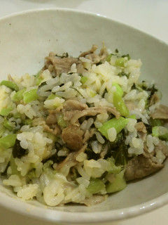 残り物野沢菜漬けのチャーハン-レシピのメイン写真