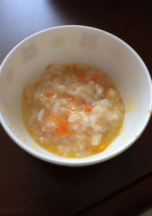 離乳食中期〜ツナと人参•ジャガイモお粥〜-レシピのメイン写真