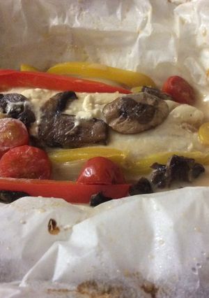 タラの濃厚ソース、紙包み焼き-レシピのメイン写真