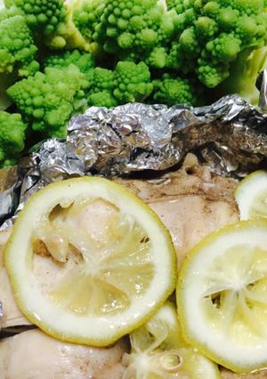 簡単♡ヘルシー♡鶏もも肉のレモンパック♡-レシピのメイン写真