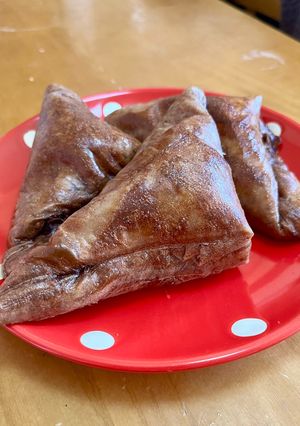 ライスペーパーで3角チョコパイ風♪-レシピのメイン写真