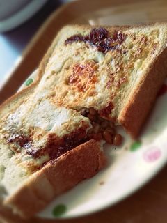 【朝食】フライパンで納豆トースト-レシピのメイン写真