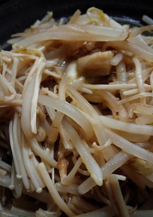 もやしエノキのバター醤油炒め-レシピのメイン写真