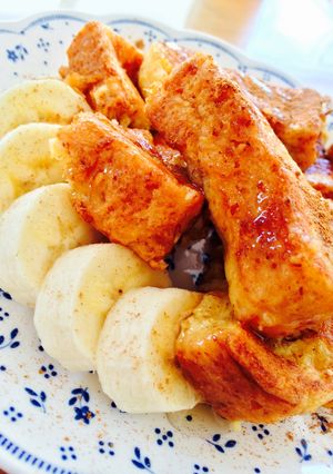 ヘルシー満足♡全粒粉フレンチトースト-レシピのメイン写真