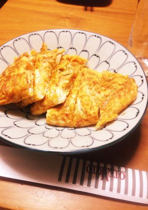 ネギたっぷり♪キムチ卵焼き-レシピのメイン写真