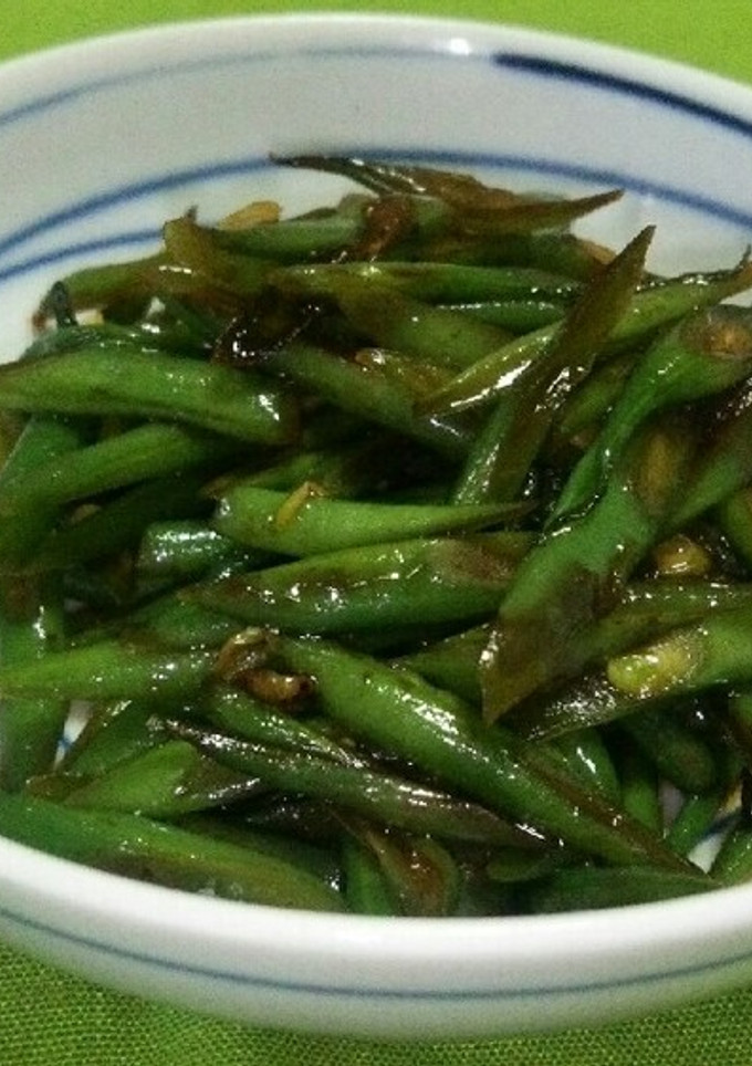 ご飯がすすむいんげんの油炒め-レシピのメイン写真