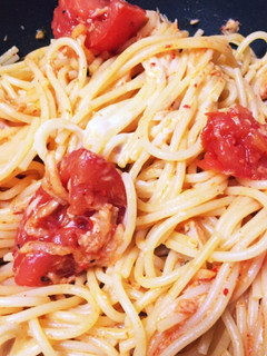 トマトキムチで簡単♡パスタ-レシピのメイン写真