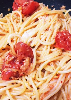 トマトキムチで簡単♡パスタ-レシピのメイン写真