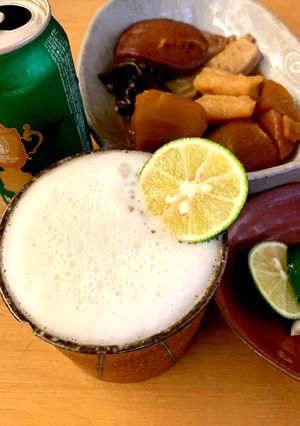 ビールが旨くなる「すだちビール」-レシピのメイン写真