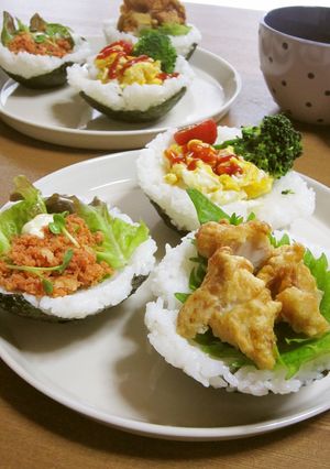 ♡ライスカップのおにぎらず♡-レシピのメイン写真