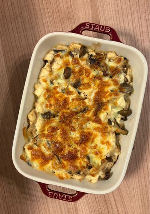 ツナとキノコの濃厚豆腐グラタン-レシピのメイン写真