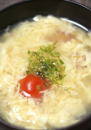 ミニトマト入りかき玉汁-レシピのメイン写真